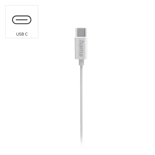 HAMA Слушалки “Curly”, USB-C, микрофон, бял - 9