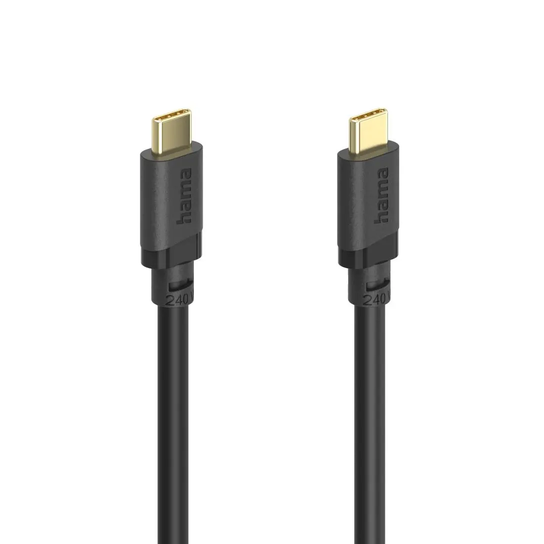 HAMA Кабел USB-C E-Marker чип USB 3.2 Gen1, 5 Gbit/s, 240 W, 1.5 м - image 1