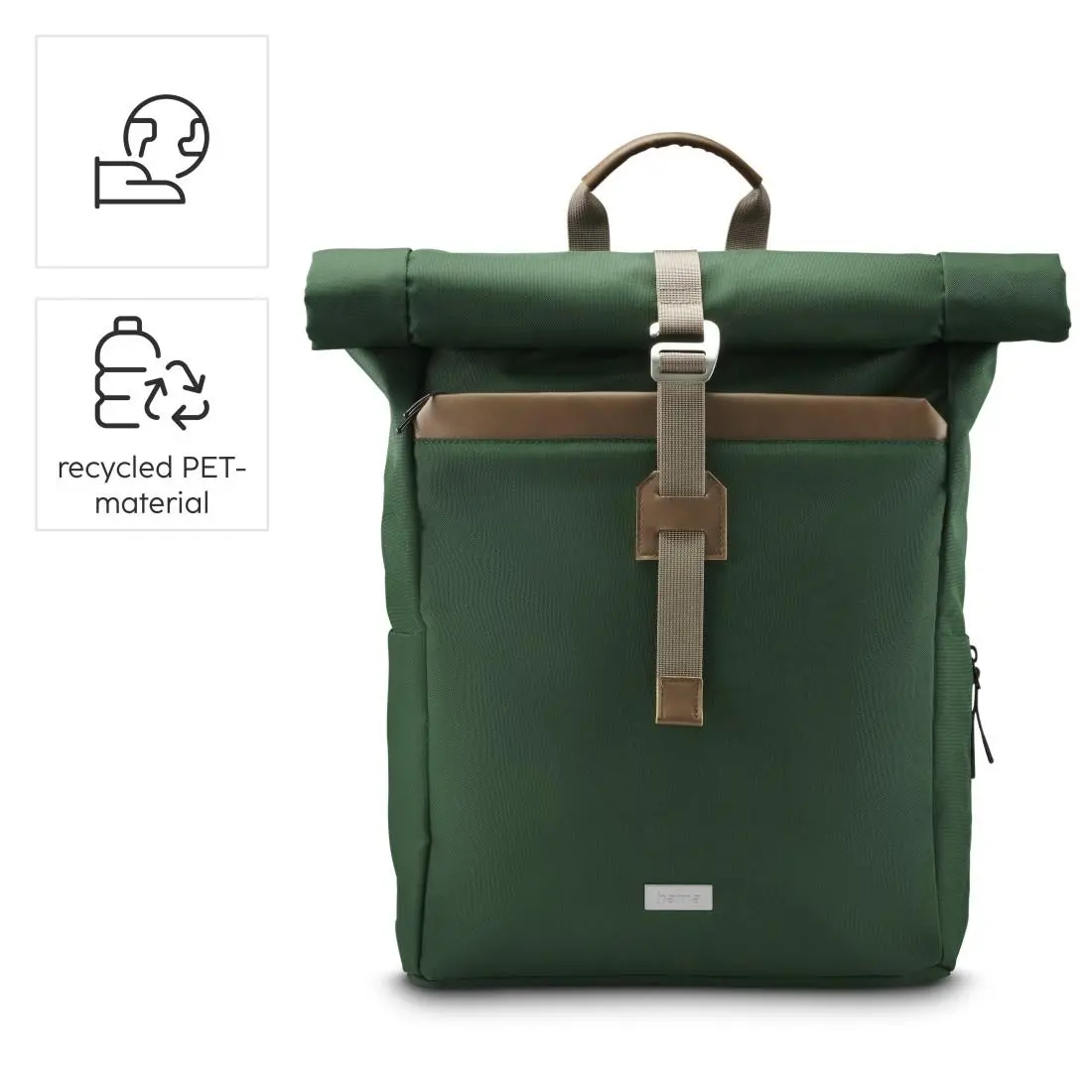 HAMA Раница за лаптоп "Silvan", до 41 см (16,2"), 22 л, зелена - image 5