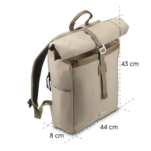 HAMA Раница за лаптоп "Silvan", до 41 см (16,2"), 22 л, бежов - 17