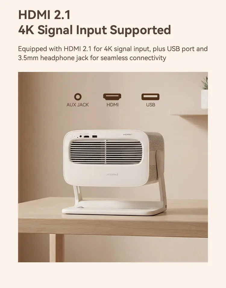 Wanbo преносим смарт проектор Portable Smart Projector - Vali 1 Pro - Warm White, 4K, 900 ANSI, HDR10, Android 14, Dolby Audio - image 21