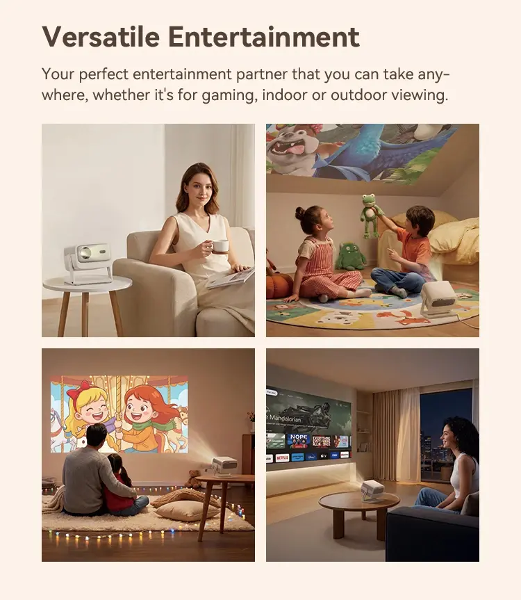 Wanbo преносим смарт проектор Portable Smart Projector - Vali 1 Pro - Warm White, 4K, 900 ANSI, HDR10, Android 14, Dolby Audio - image 22