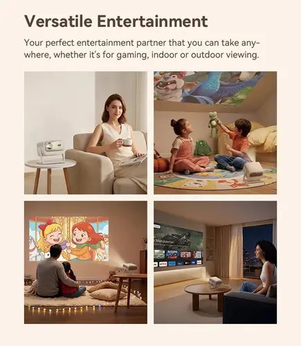 Wanbo преносим смарт проектор Portable Smart Projector - Vali 1 Pro - Warm White, 4K, 900 ANSI, HDR10, Android 14, Dolby Audio - 23
