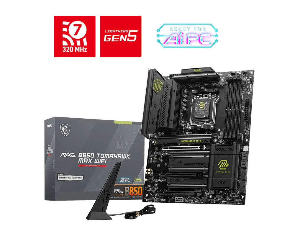 Дънна платка, MSI MAG B850 TOMAHAWK MAX WFII - image 4