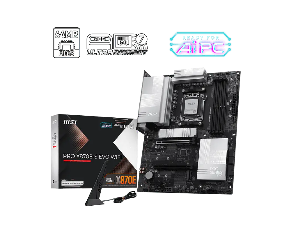 Дънна платка, MSI PRO X870E-S EVO WIFI - image 4