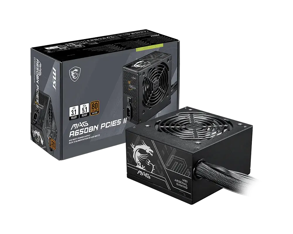 Захранване, PSU MSI MAG A650BN PCIE5 II - image 4