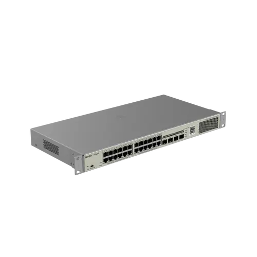 Комутатор Ruijie RG-NBS3100-24GT4SFP-P-V2, 24xGbЕ, 4xSFP, PoE+, 370W, L2,19-инч - 2