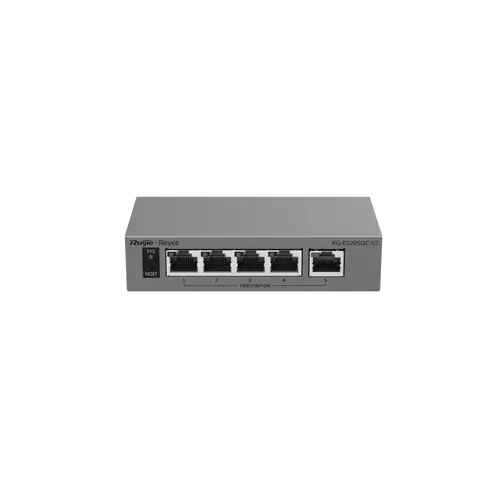 Switch Ruijie RG-ES205GC-V2, 5xGbE θύρες, διαχειριζόμενο, επιτραπέζιο, μεταλλικό, έως 16 VLAN - 2