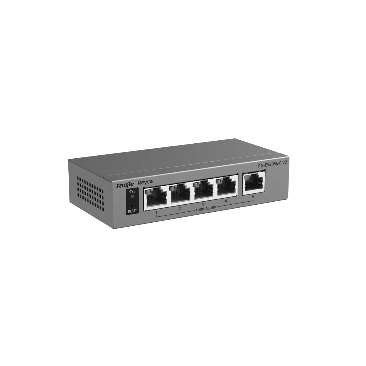 Комутатор Ruijie RG-ES205GC-V2, 5xGbE порта,управляем,настолен,метал, до 16 VLAN - image 3
