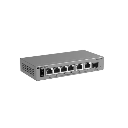 Комутатор Ruijie RG-ES207GS-LP, 4x1G POE+, 2x1G, 1x1G SFP, 40W - 3