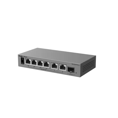 Switch Ruijie RG-ES207GS-LP, 4x1G POE+, 2x1G, 1x1G SFP, 40W - 4