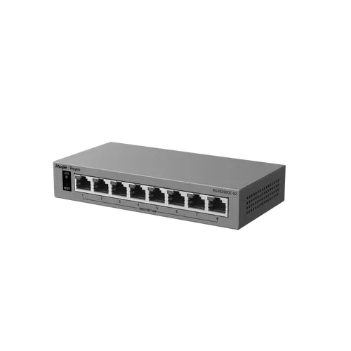 Switch Ruijie RG-ES208GC-V2, 8xGbE porturi, gestionabil, de birou, metalic, până la 16 VLAN - 4