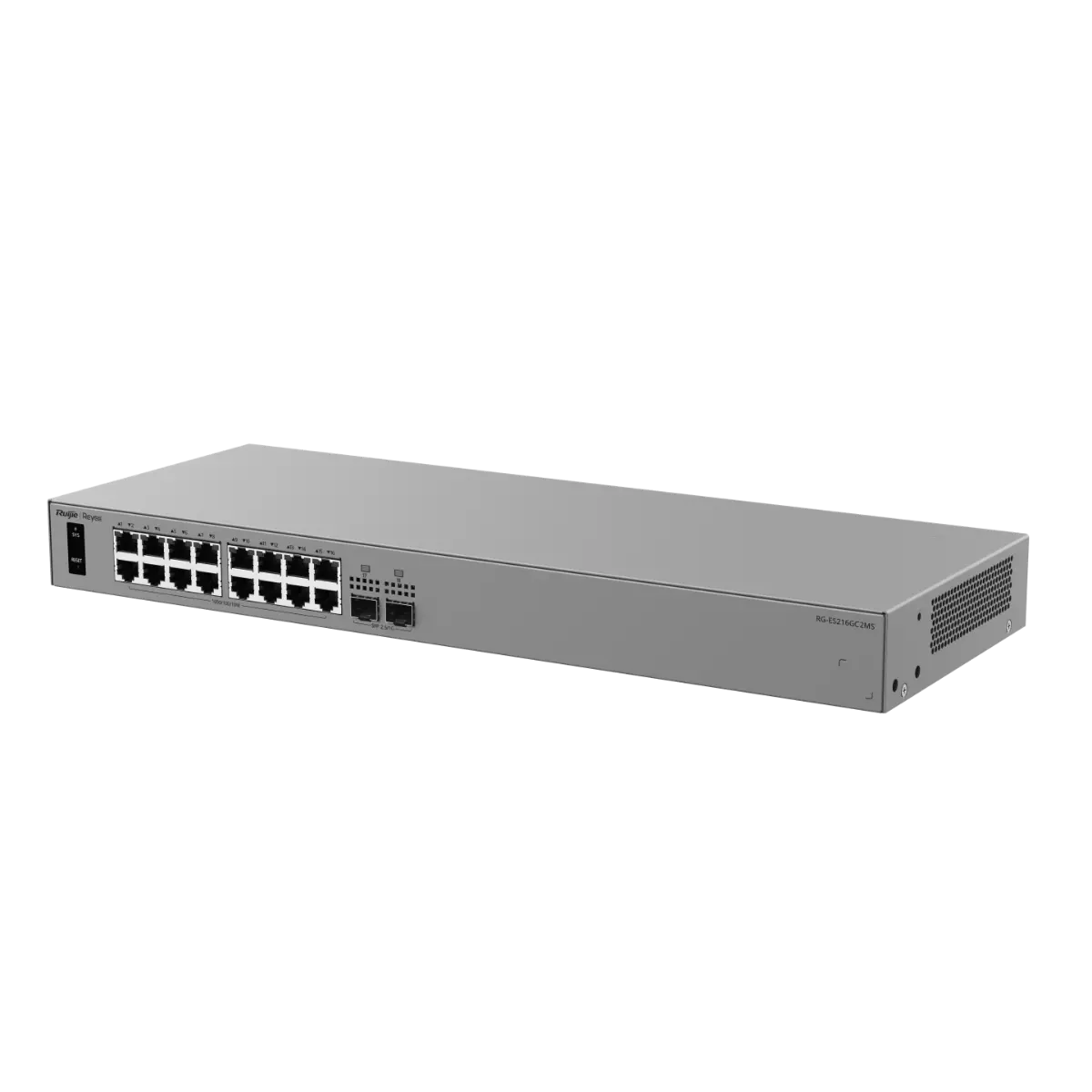 Комутатор Ruijie RG-ES216GC2MS, 16xGbE, 2x2.5 SFP, рак, 32 VLAN - image 2