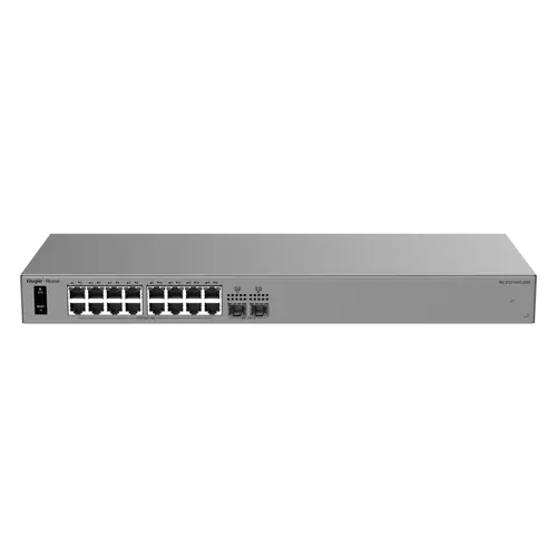 Комутатор Ruijie RG-ES216GC2MS, 16xGbE, 2x2.5 SFP, рак, 32 VLAN