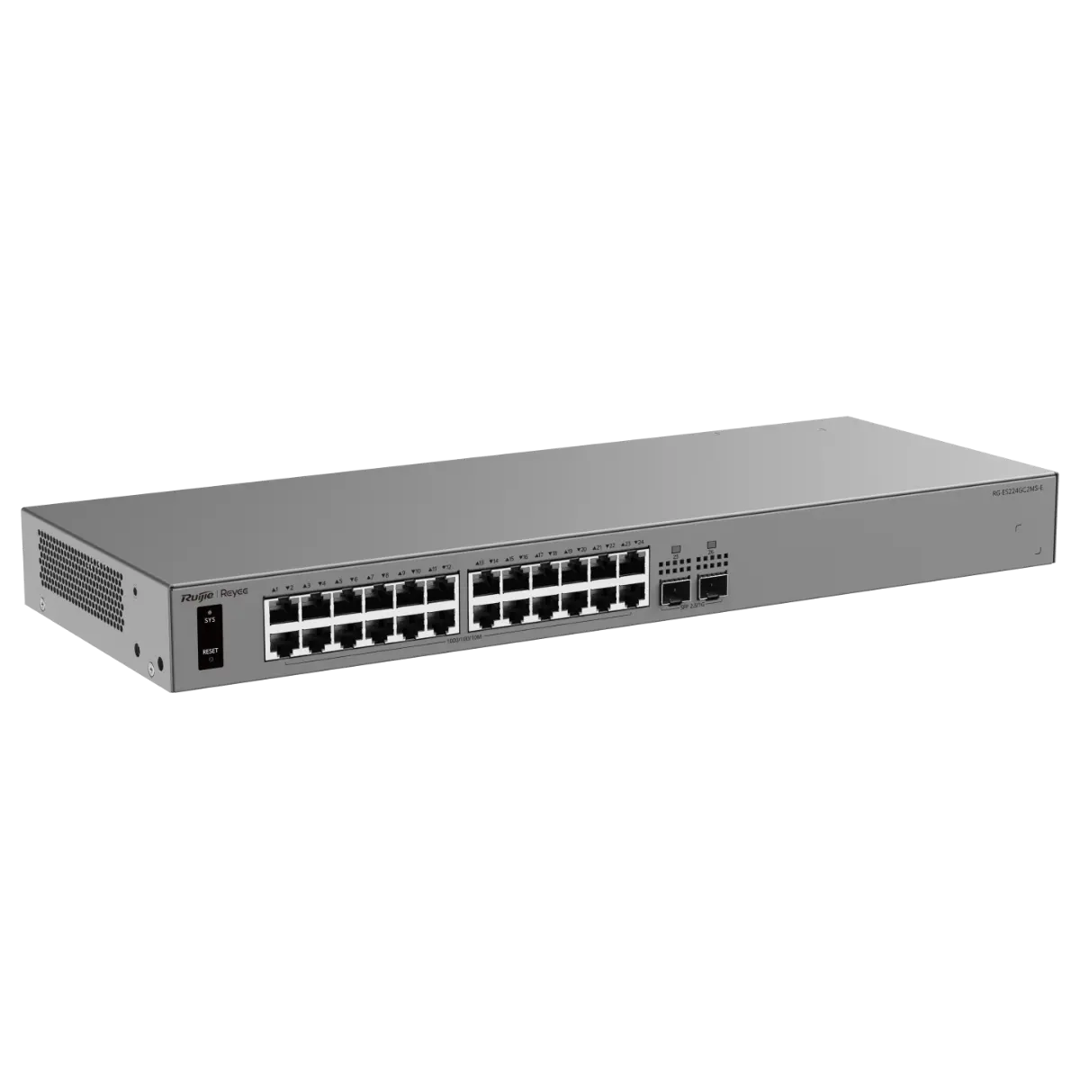 Комутатор Ruijie RG-ES224GC2MS, 24xGbE, 2x2.5 SFP, рак, 32 VLAN - image 1