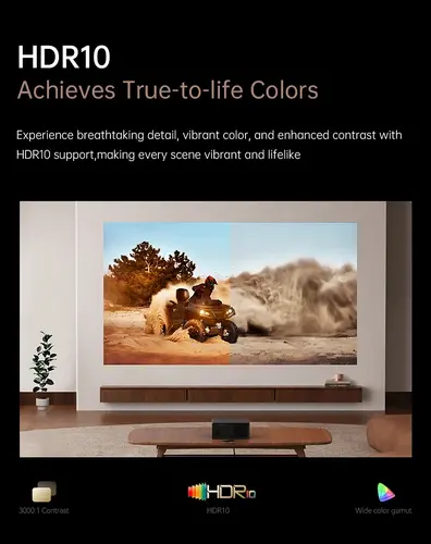 Wanbo преносим смарт проектор Portable Smart Projector - X5 Pro - Dark Blue, 4K, 1100 ANSI, HDR10, Google TV, - 15