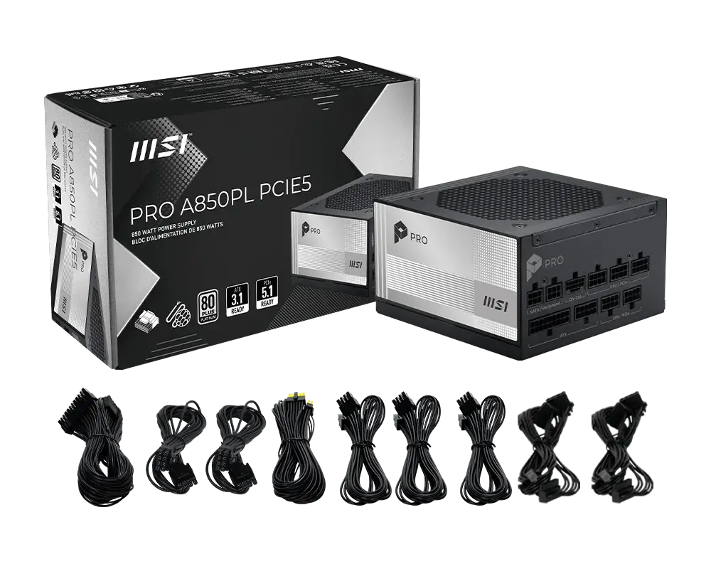 Τροφοδοτικό, PSU MSI PRO A850PL PCIE5 - image 4