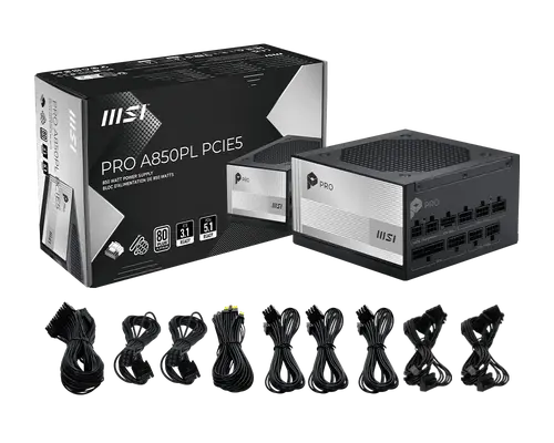 Sursă de alimentare, PSU MSI PRO A850PL PCIE5 - 5