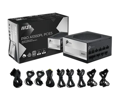 Sursă de alimentare, PSU MSI PRO A1000PL PCIE5 - 5