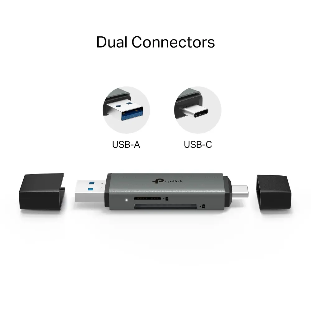 Четец на карти TP-LINK UA430C, USB 3.0 Type-C и А към SD и microSD 3.0 - image 2