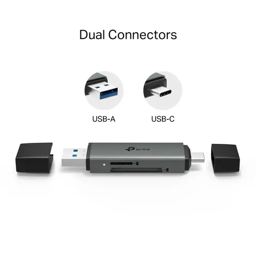 Четец на карти TP-LINK UA430C, USB 3.0 Type-C и А към SD и microSD 3.0 - 3
