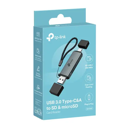 Четец на карти TP-LINK UA430C, USB 3.0 Type-C и А към SD и microSD 3.0 - 9