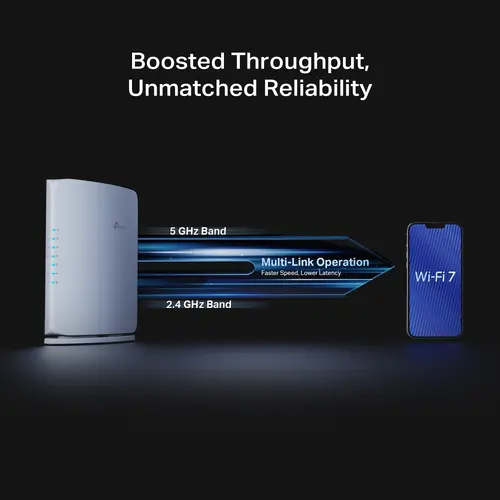 Безжичен рутер TP-Link Archer BE450, BE7200, WiFi 7,1x 10GbE,1x USB3.0 - 7