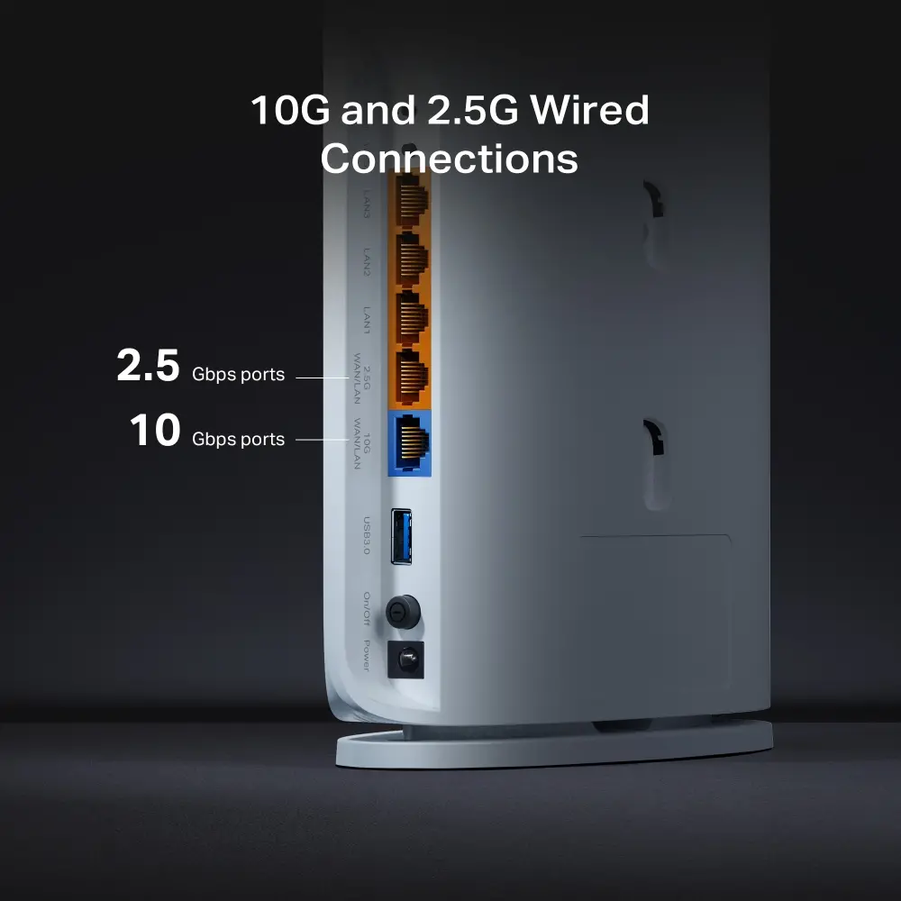 Безжичен рутер TP-Link Archer BE450, BE7200, WiFi 7,1x 10GbE,1x USB3.0 - image 7
