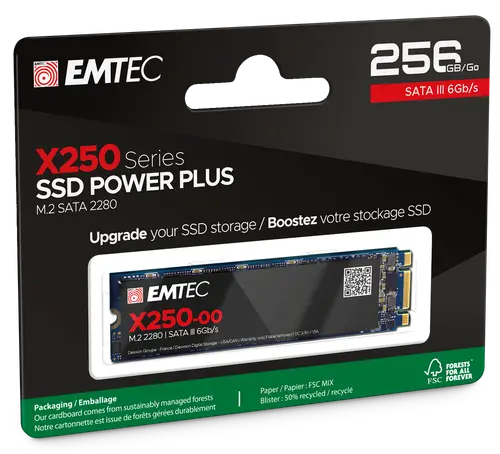Σκληρός δίσκος, EMTEC SSD X250 256G M2 SATA - 3