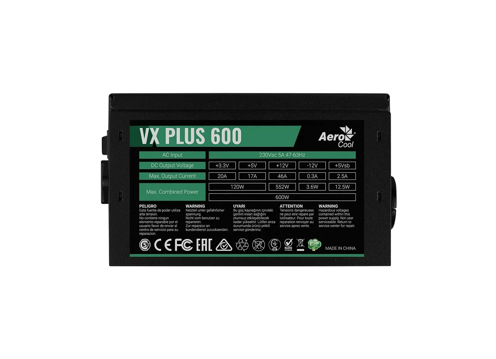 AeroCool τροφοδοτικό PSU VX PLUS STEALTH 600W - ACPN-VS60AEY.12 - image 5