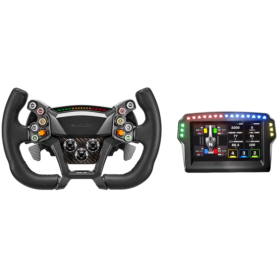 SIMAGIC Zeus GT Τιμόνι & MagicDash 4 Πακέτο, AirLink, all-in-one