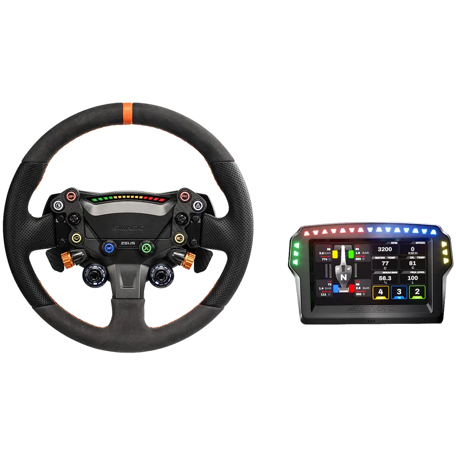 SIMAGIC Zeus Sport Τιμόνι & MagicDash 4 Πακέτο, AirLink, all-in-one