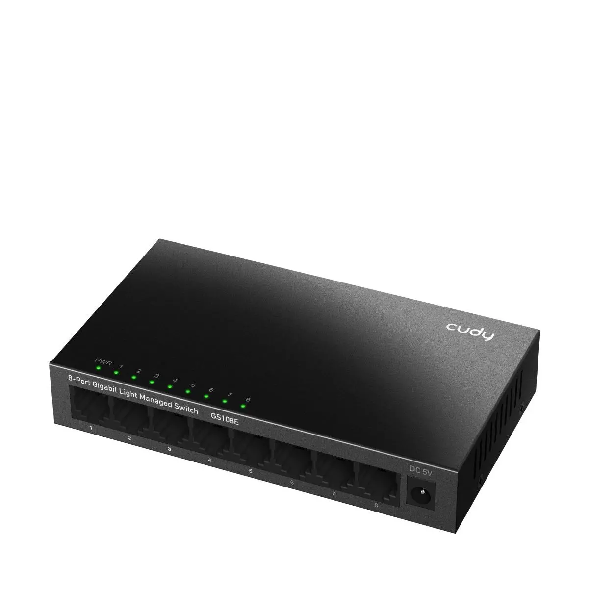 Суич Cudy GS108E, 8 портов, управляем, 10/100/1000, CUDY Cloud APP, Метален корпус - image 1