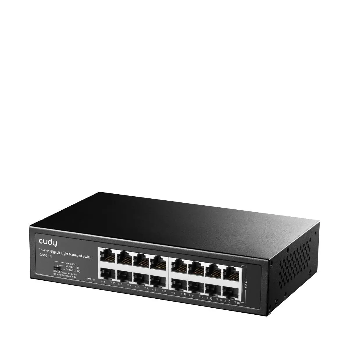 Суич Cudy GS1016E, 16 портов, управляем, 10/100/1000, CUDY Cloud APP, Метален корпус - image 1
