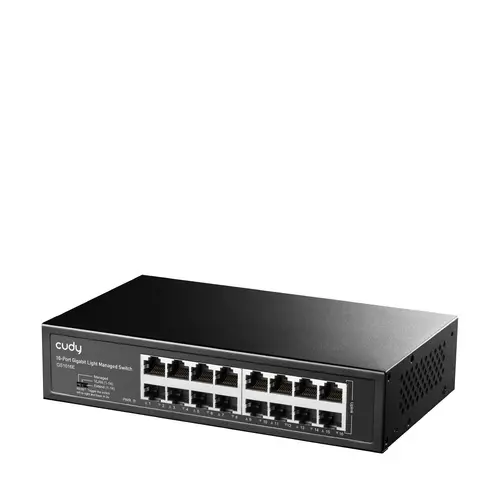 Суич Cudy GS1016E, 16 портов, управляем, 10/100/1000, CUDY Cloud APP, Метален корпус - 2