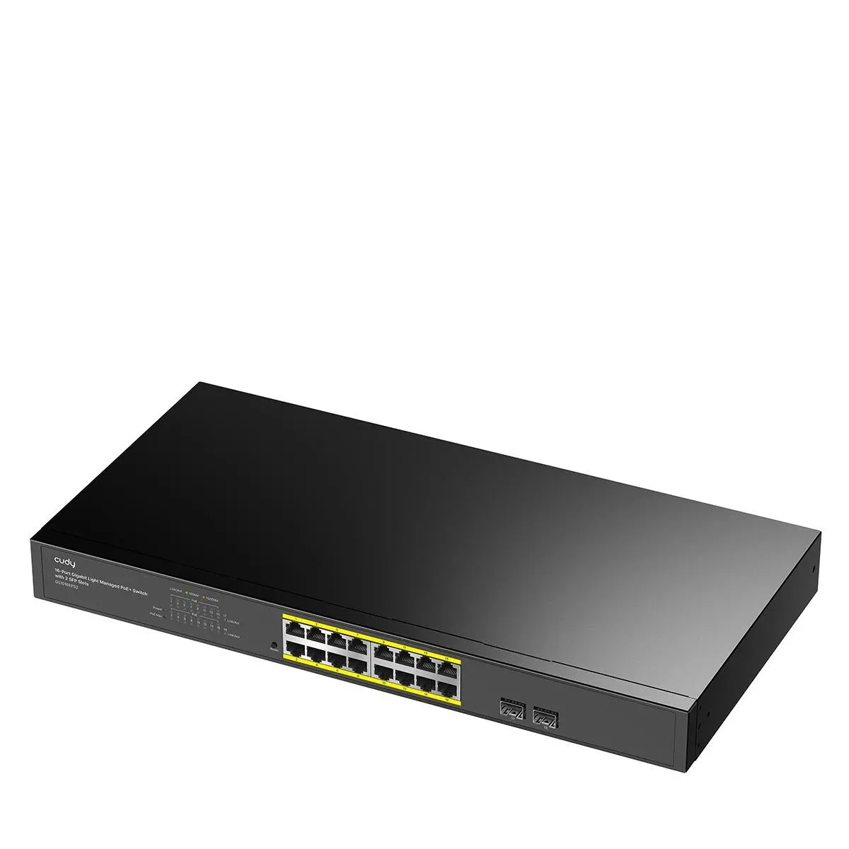 Суич Cudy GS1016EPS2, 16 портов, управляем Gigabit PoE+, 2x Gigabit SFP слота - image 1