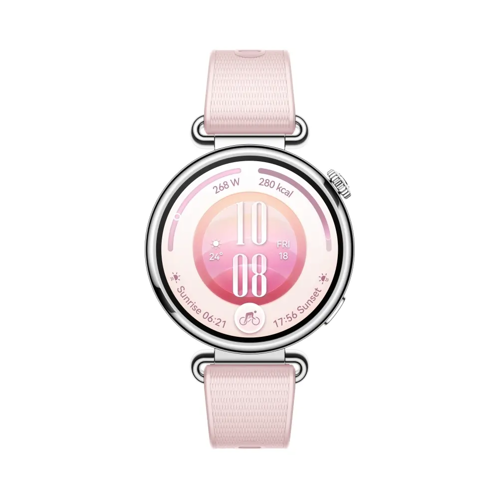 Часовник, Huawei Watch GT 7 Konsu-B39F Pink Fluoroelastomer + Huawei Freebuds SE 4 ANC, White