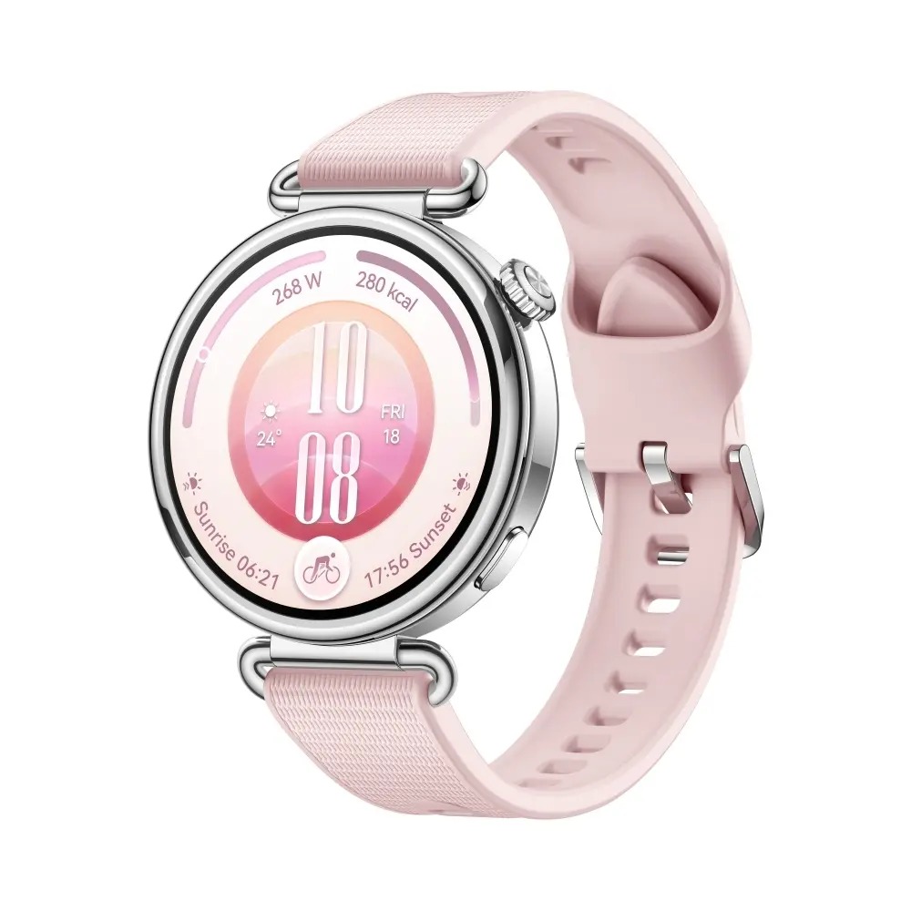 Часовник, Huawei Watch GT 7 Konsu-B39F Pink Fluoroelastomer + Huawei Freebuds SE 4 ANC, White - image 1