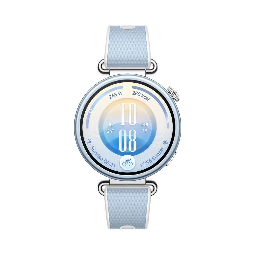 Часовник, Huawei Watch GT 7 Konsu-B39FB Blue and White Fluoroelastomer + Huawei Freebuds SE 4 ANC, White