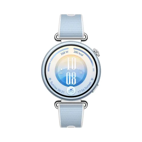 Часовник, Huawei Watch GT 7  Konsu-B39FB Blue and White Fluoroelastomer + Huawei Freebuds SE 4 ANC, White