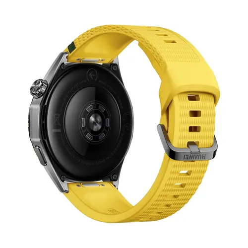 Часовник, Huawei Watch GT 7 Atum-B39FY Yellow and Green Fluoroelastomer + Huawei Freebuds SE 4 ANC, White - 6