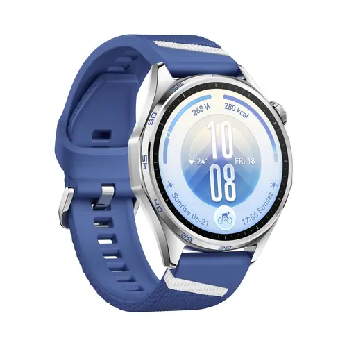 Часовник, Huawei Watch GT 7 Atum-B39FC Blue and White Fluoroelastomer + Huawei Freebuds SE 4 ANC, White - 3