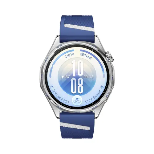 Часовник, Huawei Watch GT 7  Atum-B39FC Blue and White Fluoroelastomer + Huawei Freebuds SE 4 ANC, White
