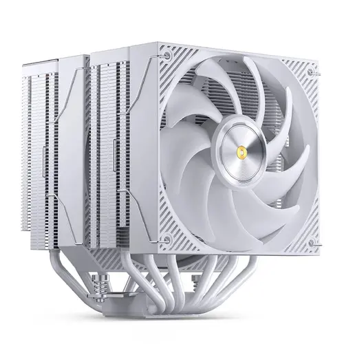 Охладител за процесор Jonsbo CC90 Dual Tower 130mm Display - Бял - 2