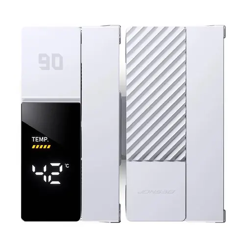 Охладител за процесор Jonsbo CC90 Dual Tower 130mm Display - Бял - 6
