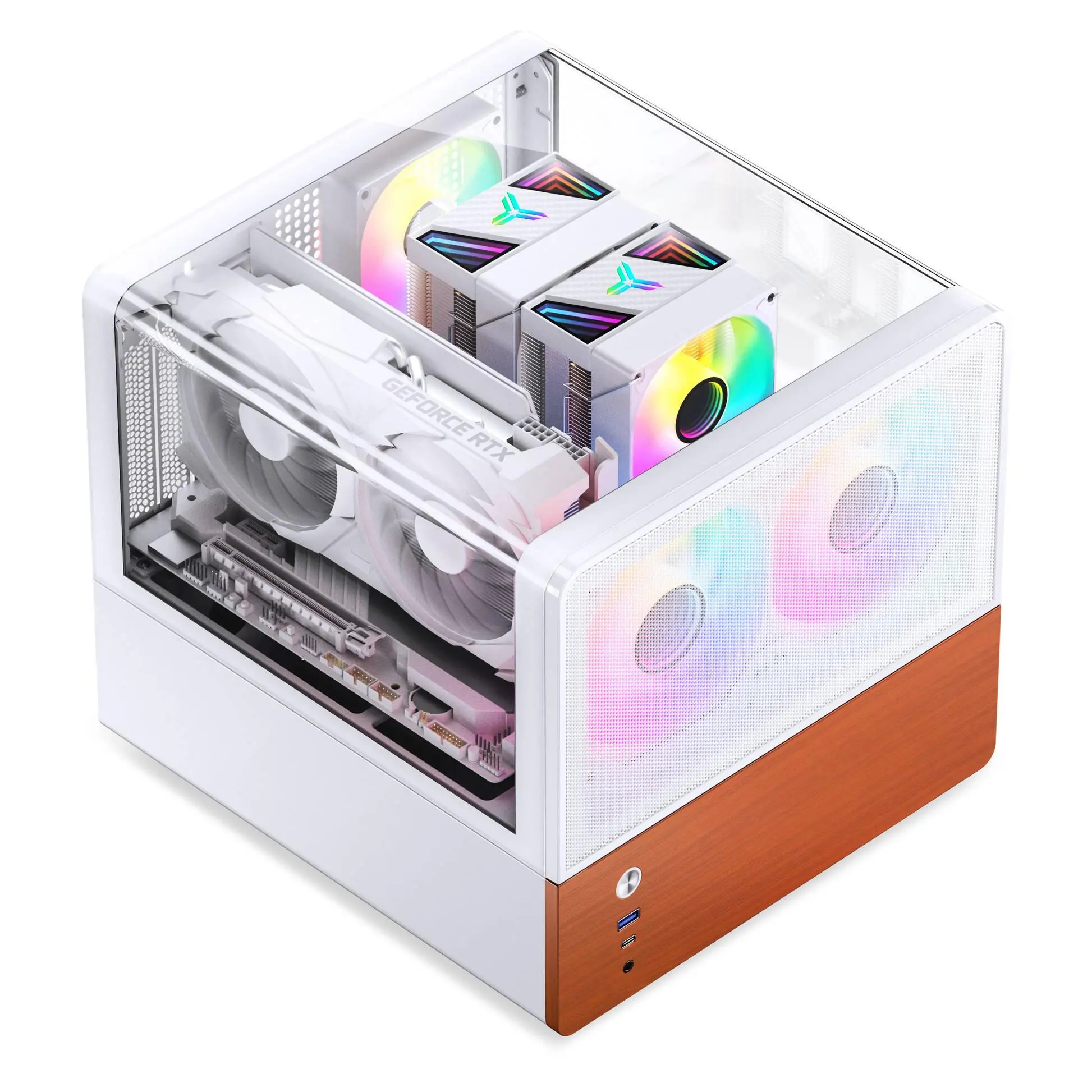 Кутия Jonsbo V12 Micro-ATX - Бяла - image 9