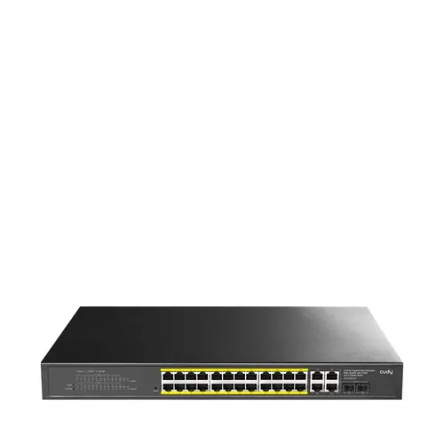 Суич Cudy GS1028EPS2, 24 портов, управляем Gigabit PoE+, 2x Gigabit SFP, 4× Uplink - 1