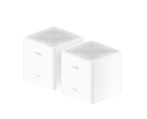Рутер, Cudy M1200 (2-Pack) AC1200 Wi-Fi Mesh Solution 867Mbps at 5GHz + 300Mbps at 2.4GHz - 1