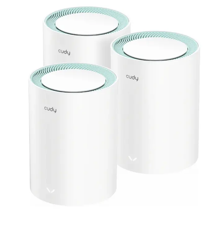 Рутер, Cudy M1300 (3-Pack) AC1200 Wi-Fi Gigabit Mesh Solution 867Mbps at 5GHz + 300Mbps at 2.4GHz