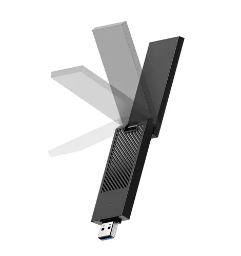 Адаптер, Cudy WU5400 Tri-Band Wi-Fi 6/6E AX5400 USB 3.0 Adapter 802.11ax/ac/a/b/g/n 2402Mbps at 6GHz 2402Mbps at 5Ghz 574Mbps at 2.4GHz - 3